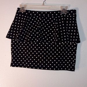 Peplum Mini Skirt